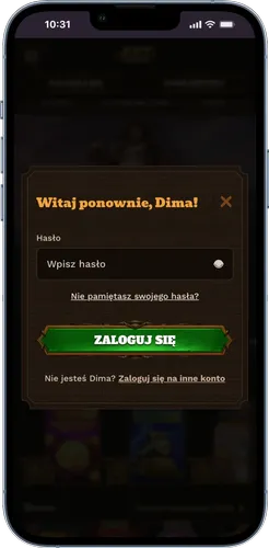 Zaloguj się na konto do Plinko